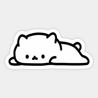 Cute Cat Laying Down Sticker